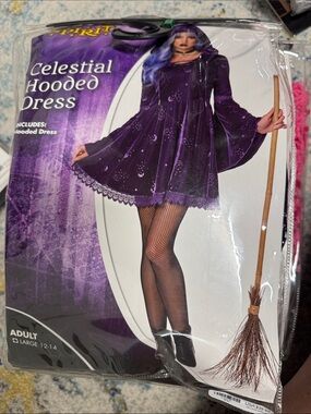 Spirit Celestial Hooded Dress in Purple
